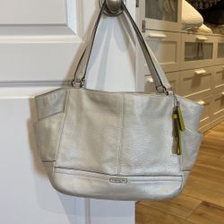 Coach Beige Purse 