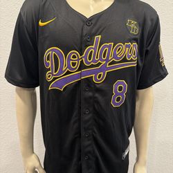 Kobe Bryant LA Dodgers 8/24 Black Jersey