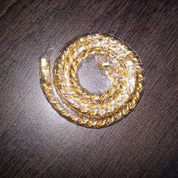 6MM 18k Miami Cuban Link Chain 22" 