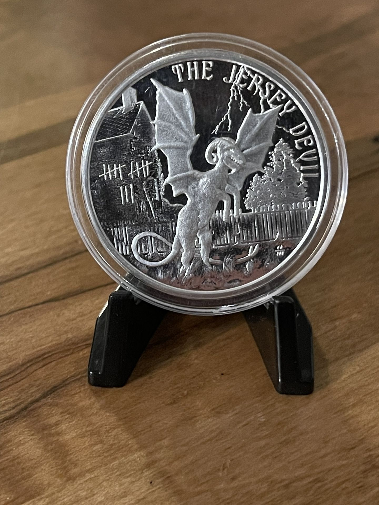 1oz Silver Round Proof Cryptid Creatures Jersey Devil