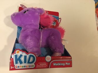 Kid connection NEW purple pink unicorn walks barks wags tail