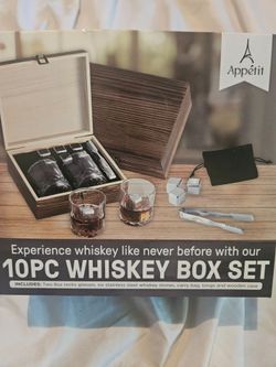 10 pc WHISKEY BOX SET