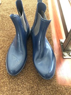 Blue Ralph Lauren rubber boots