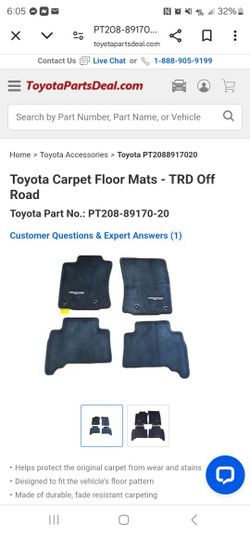 2018-22 Toyota 4runner Trd floor mats