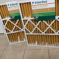 2 Brand New Filterbuy MERV 12 AIR FILTERS.