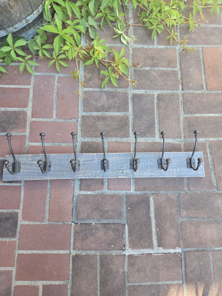 Weathered Look Coat Rack. 30.5 "