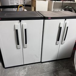 Keter Plastic Garage Cabinet Shelf Shed