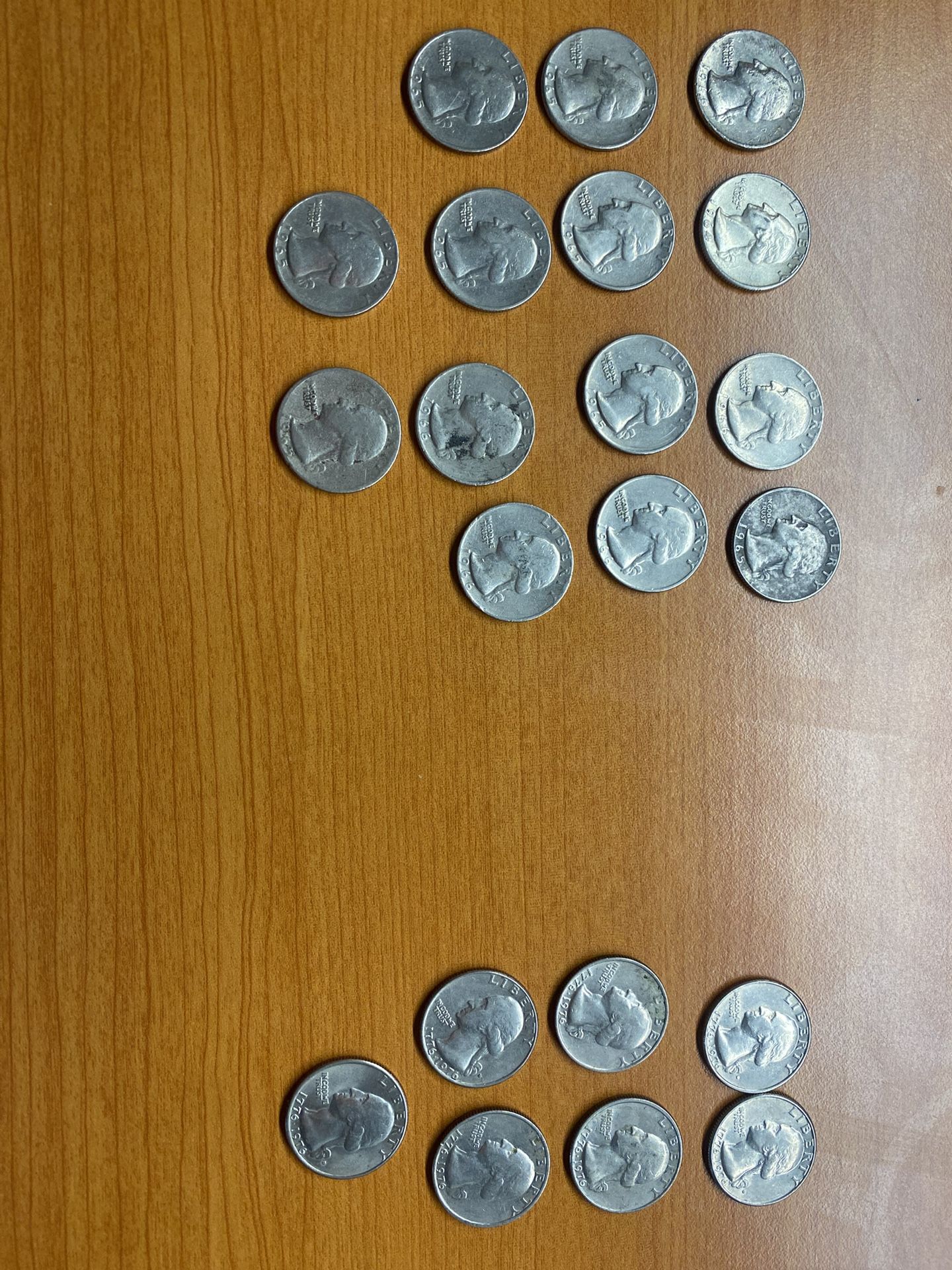 7 Bicentennial And 14 Pre ‘67 Quarters