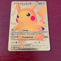 Pikachu V Gold Foil