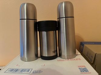 Stainless Steel Thermos Set of 3