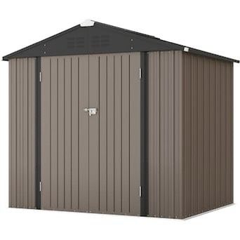 🔥Brand new in box 🔥6 ft. W x 8 ft. D Outdoor Storage Metal Shed Lockable Metal Garden Shed for Backyard Outdoor 245 sq. ft. 💰200$
