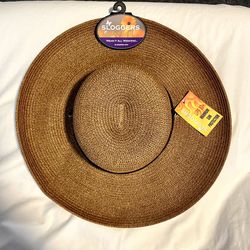Sloggers® Women's Braided Sun Hat - Med/Dark Brown - Size Medium - 442DB01
