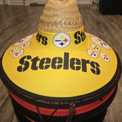 Pittsburg Steelers Straw Hat Sombrero Cap Beach Festival Pool Summer Sports tools Lawn Party Gorra 