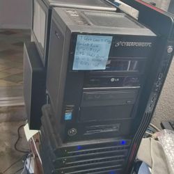 CyberPower Gaming Tower Intel Core  16GB Ram 256GB SSD+2TB HDD RX580 4GB Graphics 
Windows 11. Can add up up to 5 Hard Drives . WiFi A