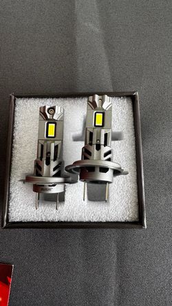 H7 Light Bulbs, 1400% 90000LM Ultra Bright, 6500K H7LL 1:1 Mini Size Fog Lights, No Extra Adapter Required, Long Lifespan, Pack of 2