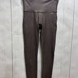 Spanx Women's Faux Leather Leggings L Brown Style #2437 Contour Power  Waistband for Sale in Graham, WA - OfferUp