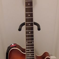 IBANEZ'S Double-Cutaway Talman TCY10E-AVS Acoustic Electric Guitar and Multiple Accessories 