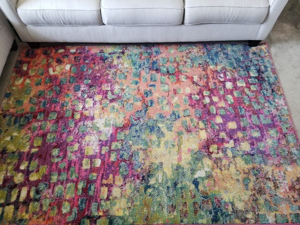 Rug & matching wall art(4'x3')