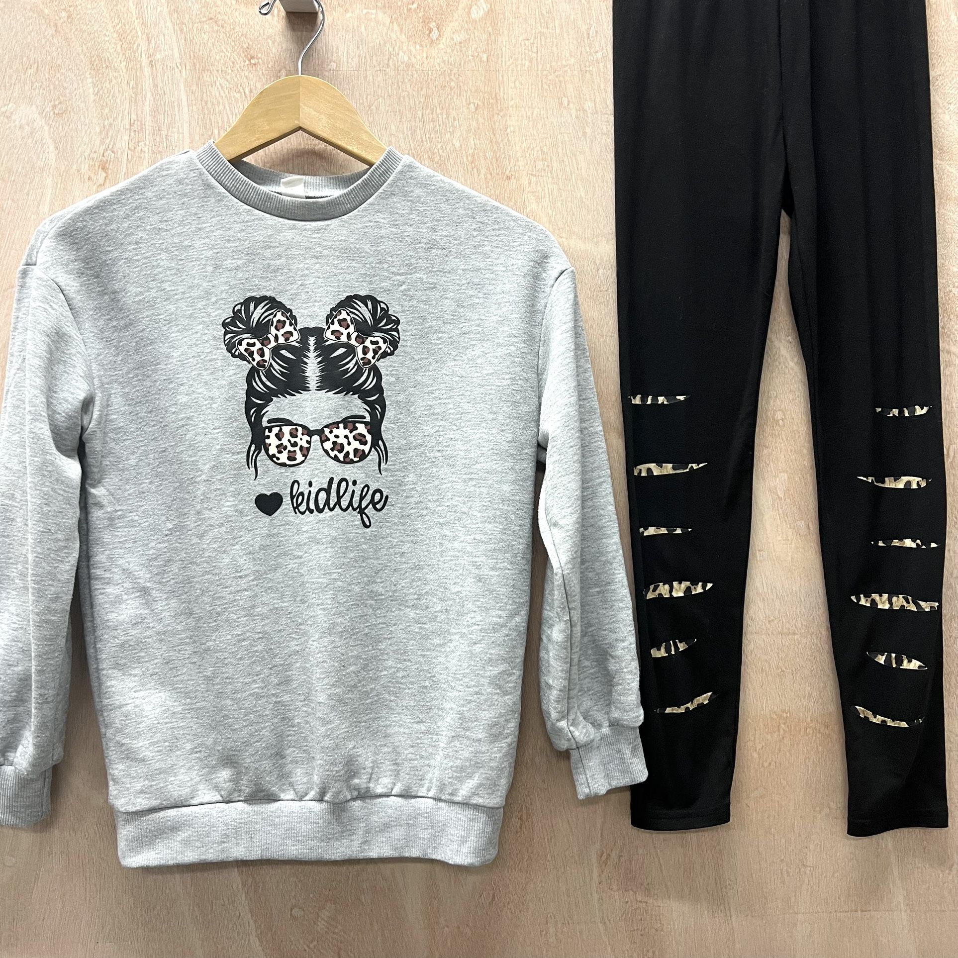Kid Life Grey sweatshirt and leggings