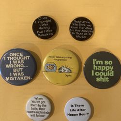 Assorted just for fun Pinback Buttons