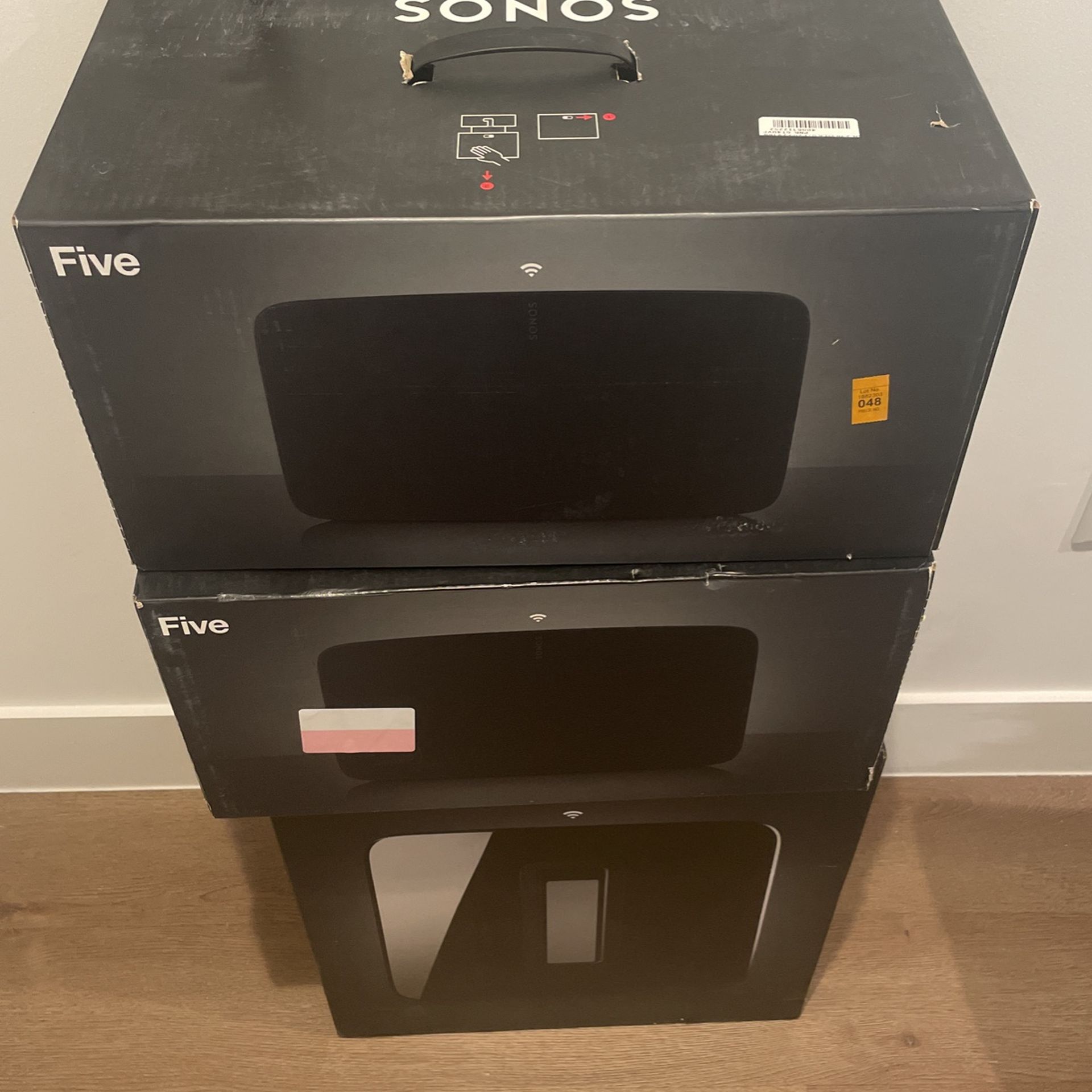 Sonos 5 Speaker Black. With Box. Model five1us1blk
