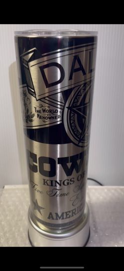Dallas cowboys 20oz Silver Tumbler 
