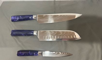 Kitchen knives Japanese Damascus