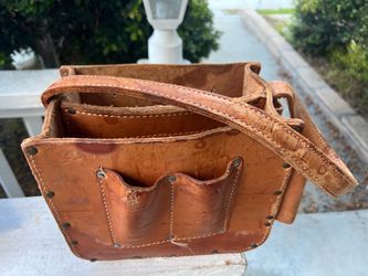 leather tool bag tote