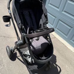 4 Piece evenflo Stroller / Infant Car seat Bundle