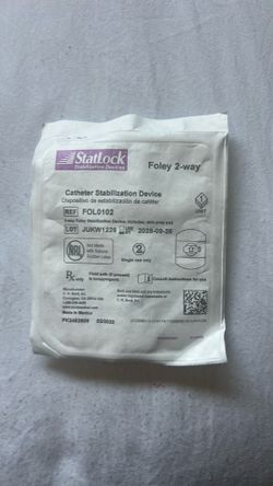 Stat lock for Foley Catheter