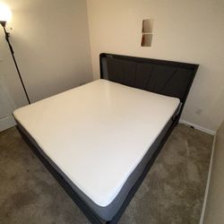 King Size Frame and Mattress