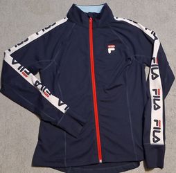 Women's Size Medium Fila Full Zip Coat Jacket  pockets Sport Running