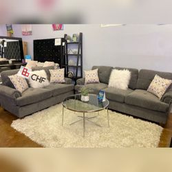 2 Pc Livingroom sofa and loveseat set