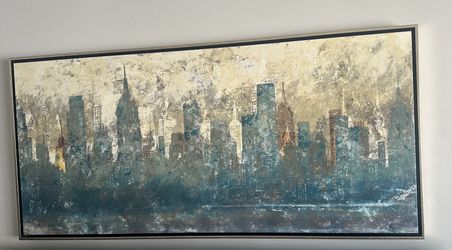Abstract Painting New York Skyline