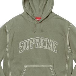 Supreme Hooded Big Stitch Sweatshirt