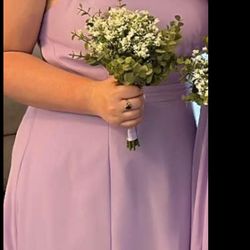 Azazie Clarice Lilac Dress Size 12