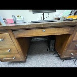 1960'S DANISH MODERN "ADMINISTRATOR" DESK BY THE ALMA DESK CO.