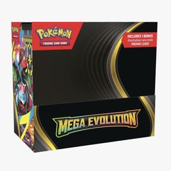 MEGA EVOLUTIONS BOOSTER BOX WITH PROMO CARD BRAND NEW