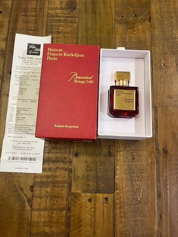 Grand New Baccarat Rouge 540 Cologne With Receipt