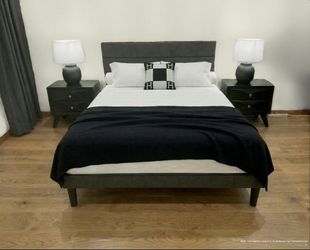 Brand New Staged Furniture Queen Size Bed Frame + Mattress 