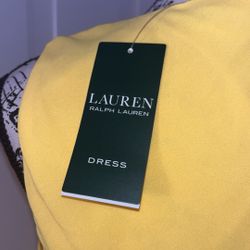 Brand New Ralph Lauren Yellow Dress