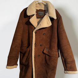 Men’s GUESS Shearling Coat – Cozy & Classic