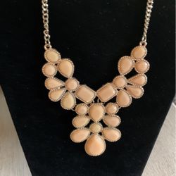 Tan Necklace We’re Calling Honeycomb