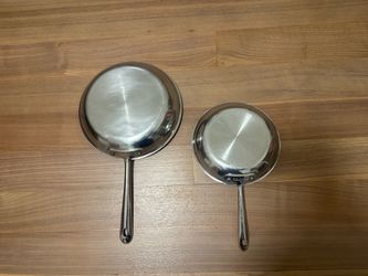 All-Clad Stainless Steel Frying Pan Set (8” & 10”)