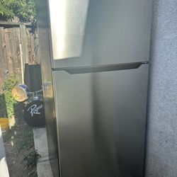 Stainless Steel Fridge Brand Insignia Everything Works Great With 2 Months Warranty 
