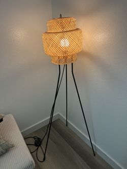 Boho Wicker Soft Lamp