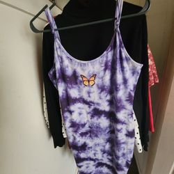 Tiedye Purple Dress