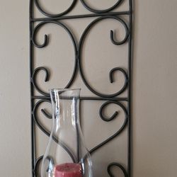 Wall Sconces with candle holders (2)