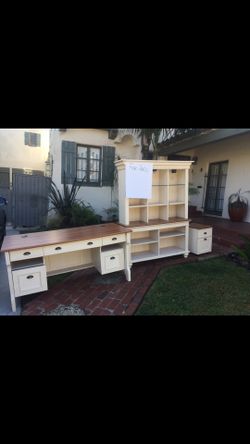 Desk & hutch, file cabinets. Excellent condition.