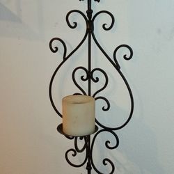 Wrought Iron Wall Art Wall Sconce Candle Holder